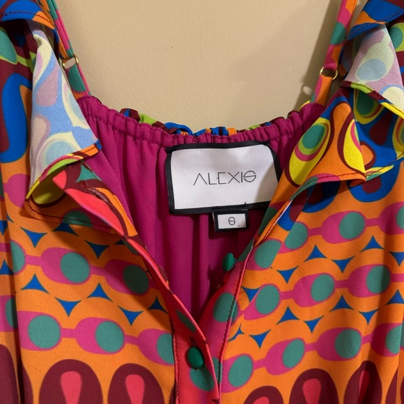 Alexis Sirsha Ruffle Mini Dress in Gogo Multi size Small - Picture 5 of 9